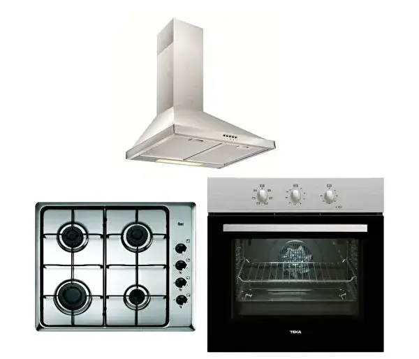 Teka Chef 1 Ankastre Set - (He 715 Ss Fırın + Hlx 640 KBA0E Ix Ocak + Df 60 Davlumbaz) - Inox
