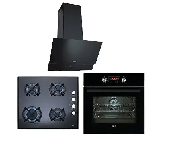 Teka Chef 5 Ankastre 3'lü Set (Ocak + Fırın + Davlumbaz)